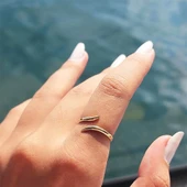 Gümüş Yüzük - Es Taşsız Energy Yüzüğü-Modern Tasarım Taşsız 925 Ayar Gümüş Yüzük thumbnail 5