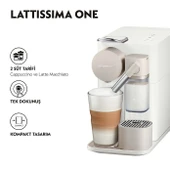 Nespresso F121 Latissima One Süt Çözümlü Kahve Makinesi Beyaz - 5