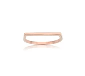 Ufuk Çizgisi Şans Totemi İnce Minimal Tasarım Gümüş Yüzük-Minimal Tarz 925 Ayar Eklem Gümüş Yüzük thumbnail 11