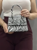 BİÇOMİ luxe siyahbeyaz cilt çanta thumbnail 3