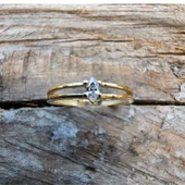 Gümüş Yüzük - Mila 0.30CT Swarovski Tektaş Minimal Tasarım Gümüş Yüzük- Hediyelik Tektaş Gümüş Yüzük - 9