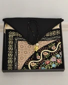 Çeyizlik Hediyelik Seccade Eşarp Tesbih Set – Kadife Astarlı Seccade, Eşarp, Kristal Tesbih Kutulu Lüks Hediye Seti thumbnail 11