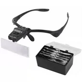 Işıklı Gözlük Büyüteç 5 Farklı Lens 9892b - 2