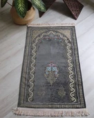 Çeyizlik Hediyelik Seccade Eşarp Tesbih Set – Kadife Astarlı Seccade, Eşarp, Kristal Tesbih Kutulu Lüks Hediye Seti thumbnail 6