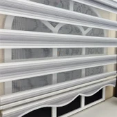 StorBurada Gri Renk Geçişli Zebra Stor Perde (Etek Dilimli)  Gri 110 x 200 thumbnail 5