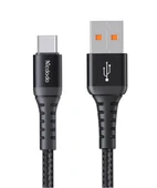 MCDODO CA-2271 USB-A TO Type-C Q.C 4.0 Hızlı Data-Şarj Kablosu 1M - Siyah - 1