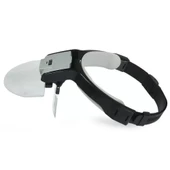 Lens Takmalı 5 Lenslı , Led Lambalı Şapka Tip Büyüteç - 4