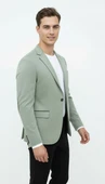 Plus Scorpion Haki Erkek İtalyan Kesim Blazer Ceket – Kol Yamali, Slim Fit, Şık ve Modern Tasarım thumbnail 4