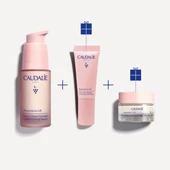 Caudalie Resveratrol Lift Set - Instant Firming Serum 30 ml + Firming Eye Gel Cream 5 ml + Firming Cash - 2