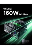 Nexode Pro 160W Gan Hızlı Şarj Cihazı 100W Kablolu Type-C Qc Pd 3xusb-C 1xusb-A Gri 25877 thumbnail 2