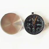 Mini Taşınabilir  Kapaklı Cep Saati Model Alüminyum İğne Kılıtlı  Pusula G451 thumbnail 2