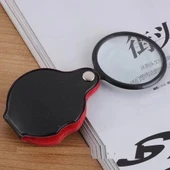 5x50mmmini Büyüteç,cepte Taşınan,optik Lens Katlanabilir Deri Kaplamaxx1051 thumbnail 3