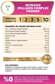 Nutraxin Collagen Complex Powder 330 gr - Tip 1,2,3,5,10 Kolajen, Hyalüronik Asit, Selenyum, Seramid thumbnail 2