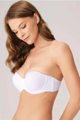 Amora Secret Balenli Destekli Dolgulu Askısız Straplez Günlük Klasik T-Shirt Sütyeni thumbnail 1