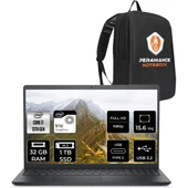 Inspiron 3530 Intel Core I7 1355U 32GB 1tb SSD 15.6" Fhd Fdos Touch Taşınabilir Bilgisayar & Per4 Çanta I35301018TUP328 thumbnail 1