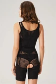 Amora Secret Toparlayıcı Vücut İnceltici Dikişli Fermuarlı Uzun Paca Altı Açık Sıkı Badi Korse thumbnail 2