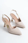 Papuç Sepeti MÇ025 Kadın Klasik 8,5 Cm Topuklu Ayakkabı thumbnail 1