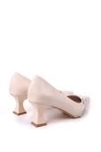 Papuç Sepeti 803 Kadın 6 cm Topuklu Taşlı Klasik Ayakkabı thumbnail 10