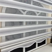 StorBurada Gri Renk Geçişli Zebra Stor Perde (Etek Dilimli)  Gri 110 x 200 thumbnail 1