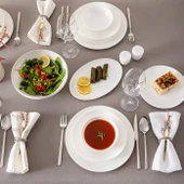 Emsan Alya Beyaz 53 Parça 12 Kişilik Yemek Takımı thumbnail 4