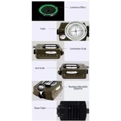 Çok Fonksiyonlu Profesyonel Askeri Pusula thumbnail 6