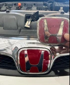 Honda Civic Fd6 2007-2011 Arası Ön Panjur Logo Arma (12,5 X 10 CM) İTHAL ÜRÜN MİKA CAM thumbnail 2