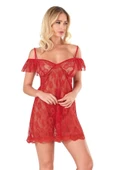 Amora Secret Kırmızı Kısa Tül Gecelik thumbnail 2