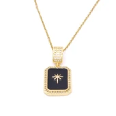 Çelik Kolye, Kuzey Yıldızı Kolye, Altın Kaplama Kadın Kolye K-124 thumbnail 1