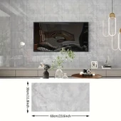 Gri Mermer Desenli Alüminyum Plastik Duvar Sticker thumbnail 3