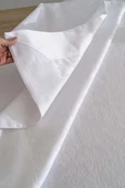 Damascus Beyaz Masa Örtüsü 160x220 cm thumbnail 6