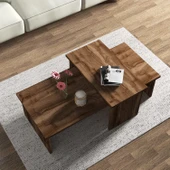 Vera 2'li Orta Sehpa , Servis Sehpası Sandık (Ceviz) thumbnail 2