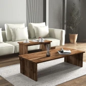 Vera 2'li Orta Sehpa , Servis Sehpası Sandık (Ceviz) thumbnail 5