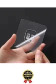 5 Adet Ultra Güçlü Suya Dayanıklı İz Bırakmaz Şeffaf Banyo Mutfak Ayna Tablo Raf Tutucu Askı Kanca thumbnail 6