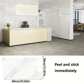 Beyaz Mermer Desenli Alüminyum Plastik Duvar Sticker thumbnail 7