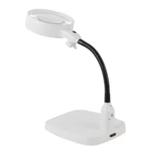 Masaüstü 10x Led Işıklı Büyüteç Okuma El Sanatları Onarım Büyüteç 7765 thumbnail 6