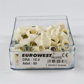 Eurowest 2x10 mm Bej Çift Girişli İzoleli Yüksük ( 1 Kutu 50 Adet ) thumbnail 1