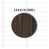 Vera 3'lü Zigon Sehpa , Servis Sehpası Sandık (Ceviz) thumbnail 3