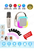 Concord K12 Kablosuz Bluetooth Hoparlör Karaoke Mikrofon 5 Ses Efektli Rgb Hd Stereo Ses Usb/Sd/FM - 1