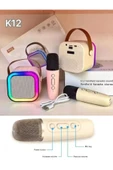 Concord K12 Kablosuz Bluetooth Hoparlör Karaoke Mikrofon 5 Ses Efektli Rgb Hd Stereo Ses Usb/Sd/FM - 2