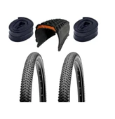 Bike Sky  Black Cat 5mm Zırhlı 29X2.10 Zırhlı Dağ Bisikleti Lastiği 2 Adet Dış 2 Adet İç Ön Arka lastik seti thumbnail 1