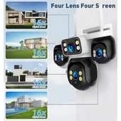 XCAMPRO 8 Kameralı 20MP NVR Güvenlik Kamerası Seti (256GB SSD Dahil) – 4K AOV PTZ Kontrol 7/24 Kayıt - 7