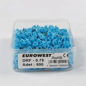 Eurowest 2x0,75mm Mavi Çift Girişli İzoleli Yüksük ( 1 Kutu 500 Adet ) thumbnail 1