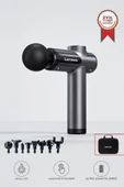 Lenovo N3 Gri Darbeli Titreşimli Masaj Tabancası Güçlü 1800mah Şarjlı 8 Başlıklı Egzersiz Aleti thumbnail 1