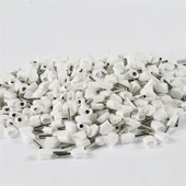 Eurowest 2x0,50mm Beyaz Çift Girişli İzoleli Yüksük ( 1 Kutu 1000 Adet ) thumbnail 2