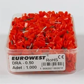 Eurowest 2x0,50mm Turuncu Çift Girişli İzoleli Yüksük ( 1 kutu 1000 Adet ) thumbnail 1