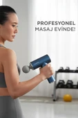 Lenovo N2 Mavi Darbeli Titreşimli Masaj Tabancası 1800mah Şarjlı 6 Başlıklı Egzersiz Aleti thumbnail 2