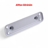 Metal Kapı Çekme Kolu 14.5 cm Tutamağı Kulp Saclı Kulpları Dolap Mobilya Dolap Çekmece Beyaz thumbnail 3