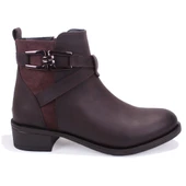 Dagoster DZA07-6822163 Kahve Günlük Düz Topuk Kadın Bot thumbnail 2