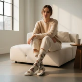 Sloth Socks Desenli Unisex Soket Çorap - 8