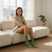 Tortoise Socks Desenli Unisex Soket Çorap - 8